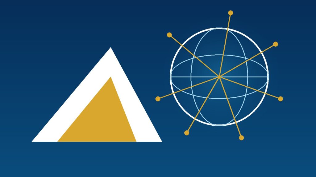 Abstract illustration of reality and interconnected worlds
